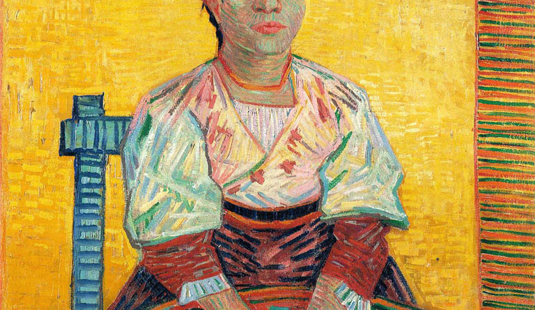 La italiana - The Italian woman - L Italienne - Agostina Segatori - quadro - picture - Van Gogh - 1887