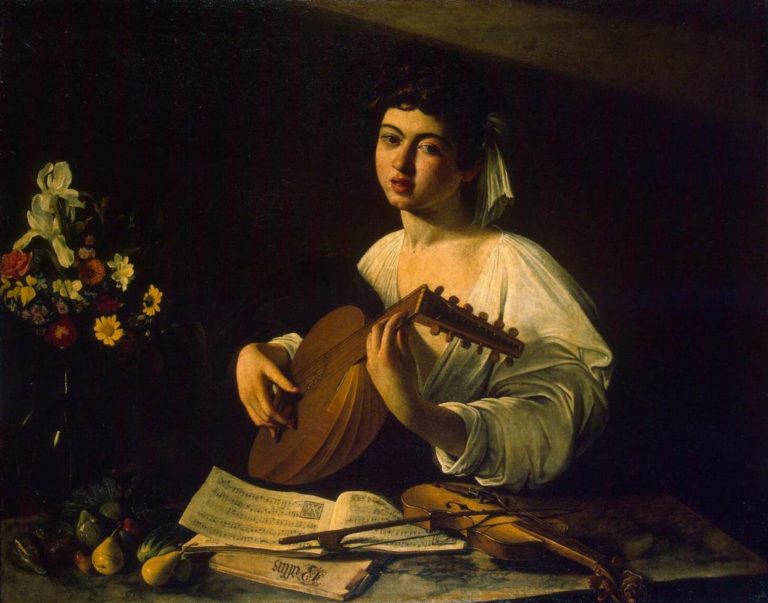 ììIl suonatore di liuto'', Caravaggio ììIl suonatore di liuto'', Caravaggio