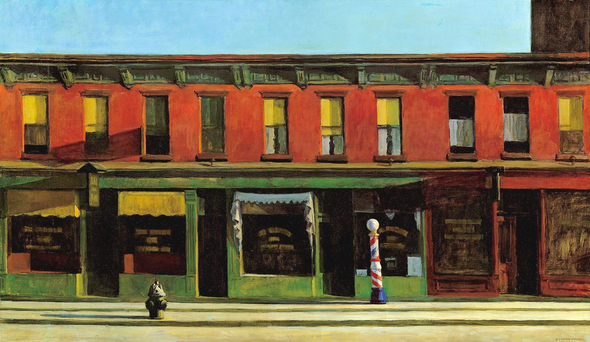 Early Sunday Morning - Domenica mattina presto - Hopper - 1930
