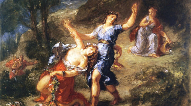 Orfeo ed Euridice - Dettaglio del quadro di Eugene Delacroix - 1862