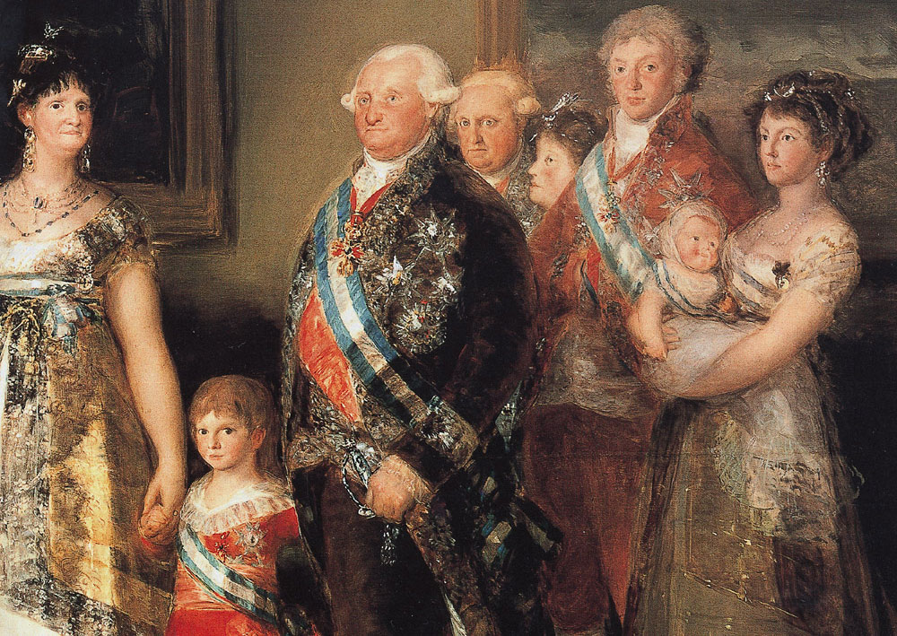 Carlo IV e famiglia - Goya - dettaglio