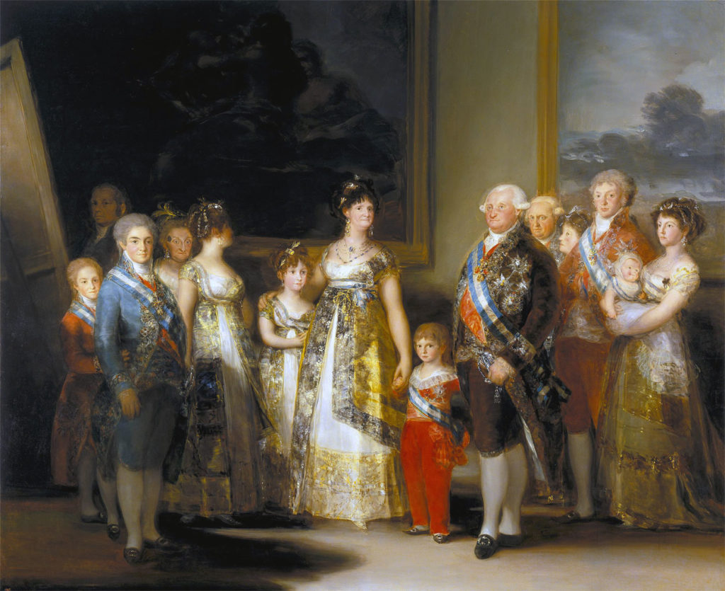 La famiglia di Carlo IV, opera di Goya La famiglia di Carlo IV, opera di Goya