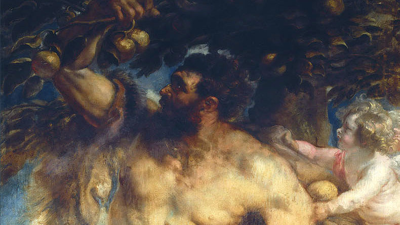 Ercole e i tre pomi d'oro - nel giardino delle Esperidi - Rubens - dettaglio