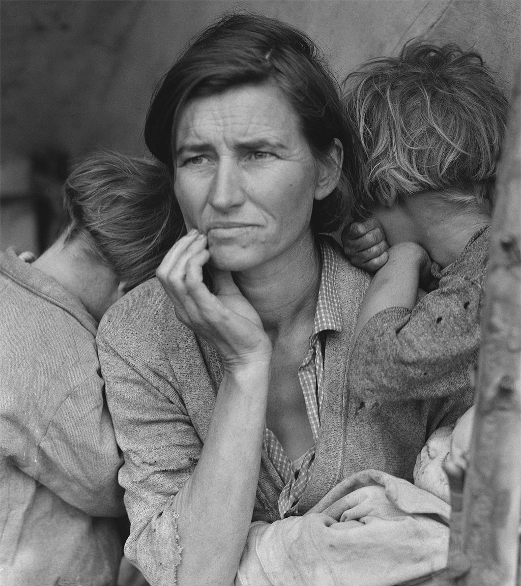 Migrant Mother - Florence Owens Thompson - foto - photo - pic by Dorothea Lange