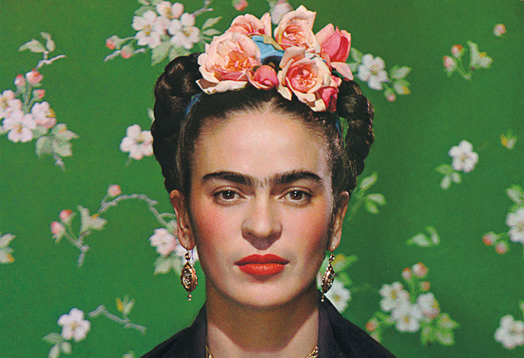 Frida Kahlo on White Bench - detail