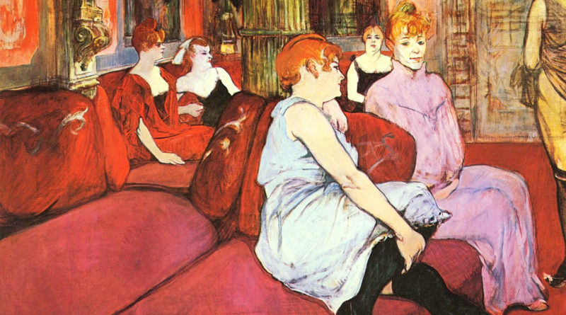 Al Salon de la rue des Moulins - Toulouse Lautrec