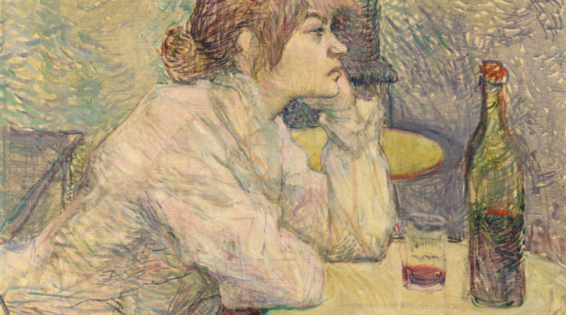 La bevitrice - Suzanne Valadon - Hangover - The Drinker - Toulouse Lautrec