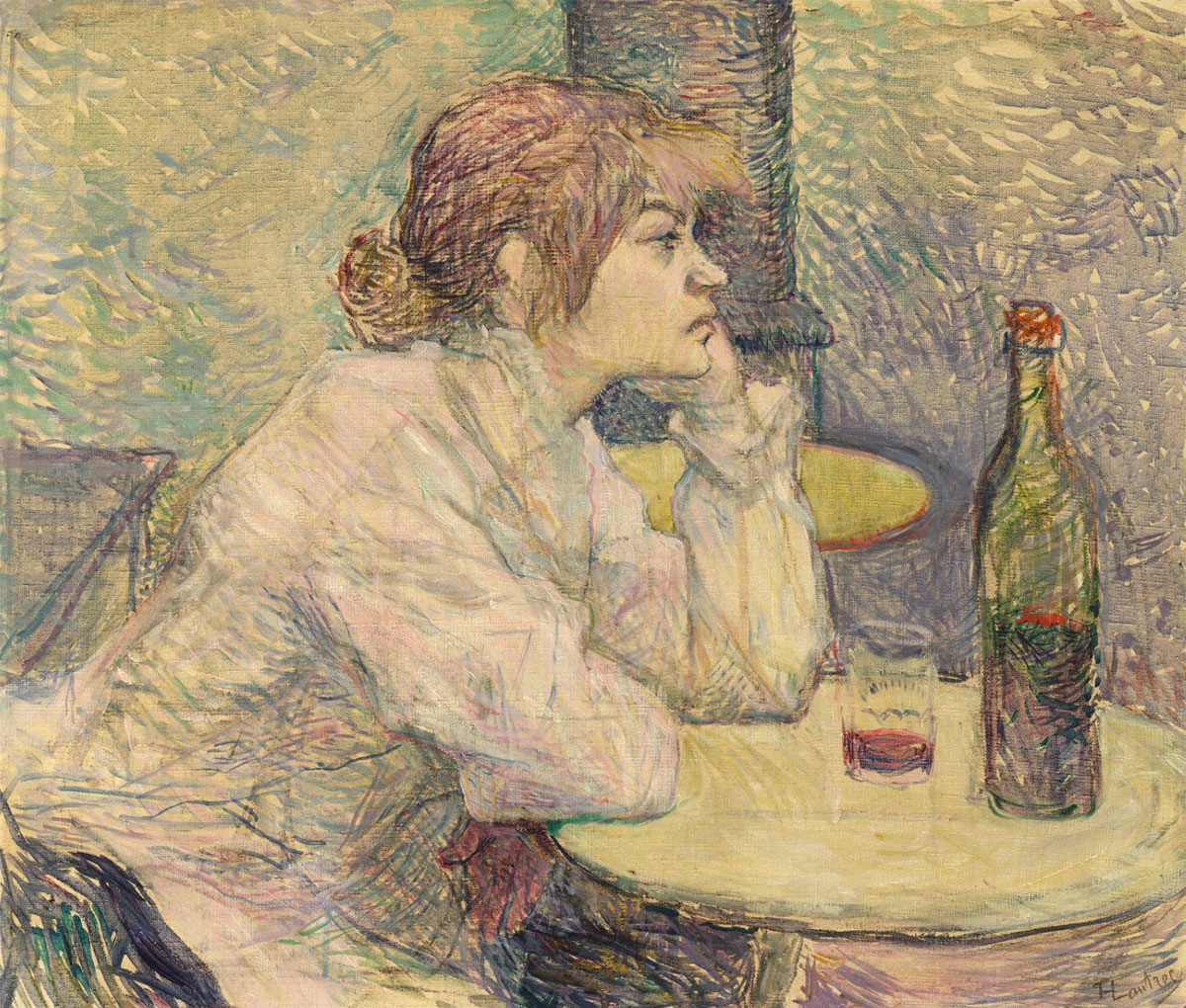 La bevitrice - Suzanne Valadon - Hangover - The Drinker - Toulouse Lautrec