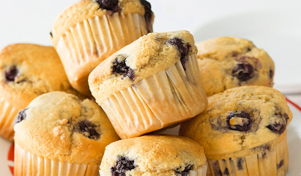 muffin classici ai mirtilli