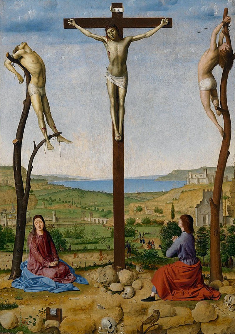 Crocifissione Antonello da Messina Crucifixion Calvary