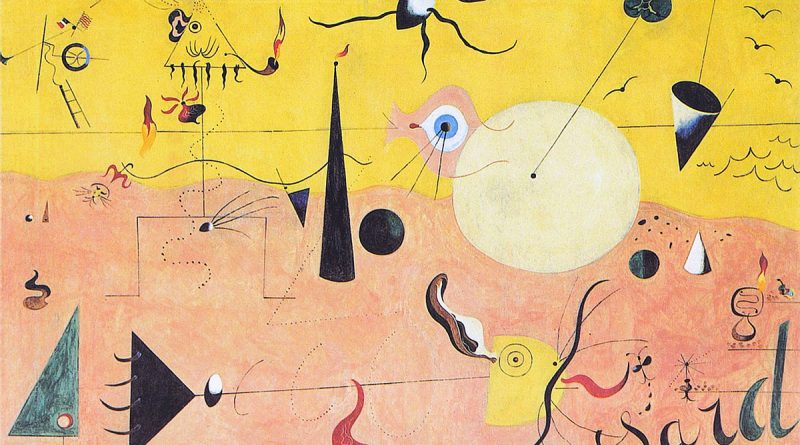 Paesaggio catalano (Il cacciatore) - quadro di Joan Miró