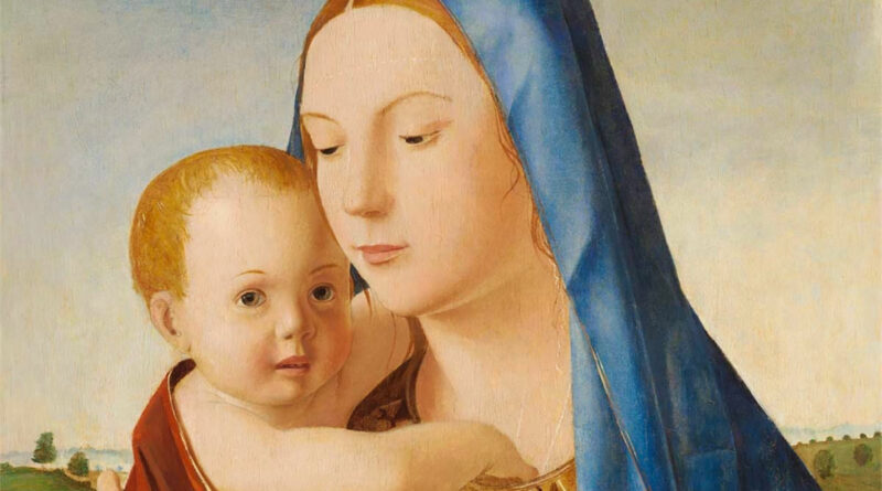 Madonna col Bambino Benson - dettaglio dei volti