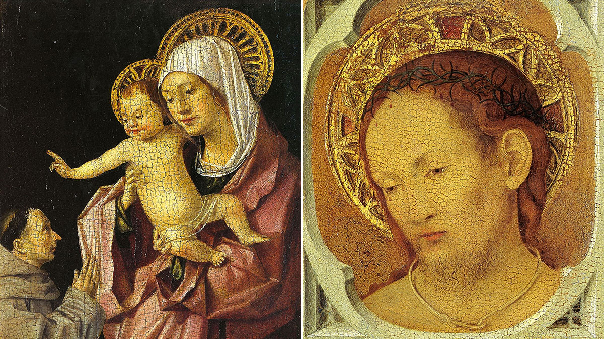 Madonna con Bambino e Cristo in Pietà: tavoletta (fronte e retro) di Antonello da Messina