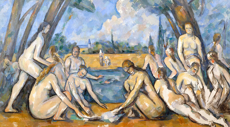 Grandi Bagnanti Cézanne dettaglio