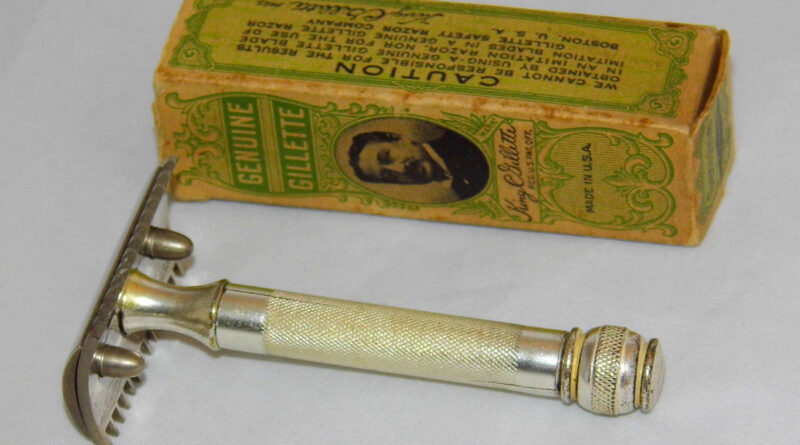 Un rasoio Gillette originale Made in U.S.A. con la sua scatola
