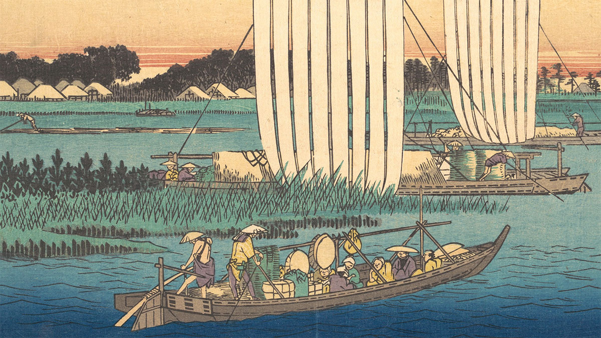 Boats Returning to Gyotoku - Hiroshige