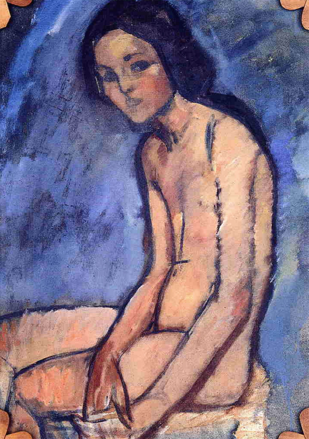 Nudo seduto - Seated Nude - Amedeo Modigliani (1909)