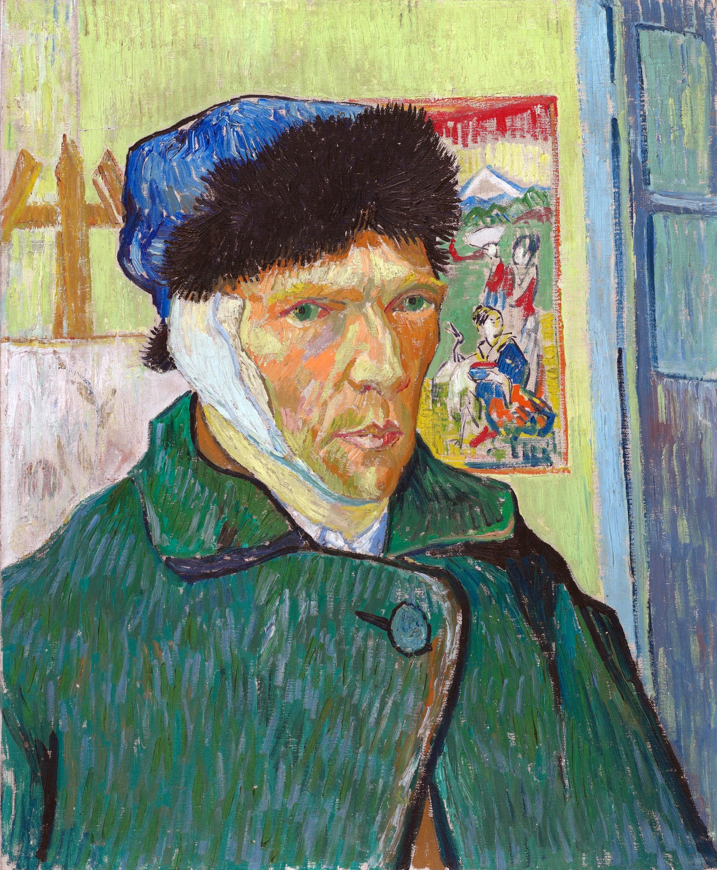 Van Gogh: Autoritratto con l'orecchio bendato (Self-portrait with bandaged ear)