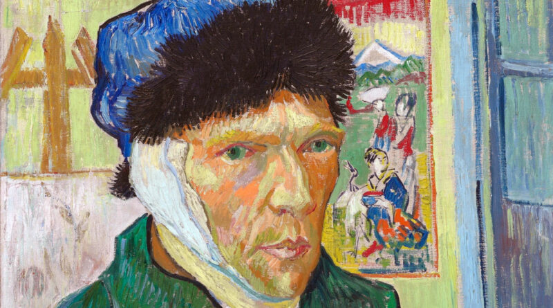 Van Gogh - Orecchio Bendato - dettaglio dell'autoritratto