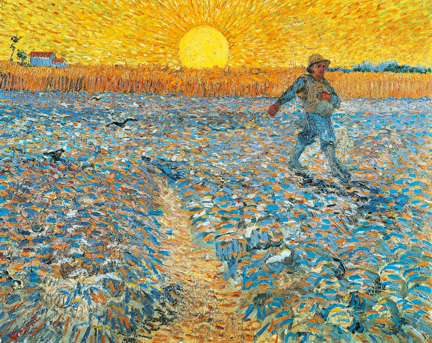 Seminatore al tramonto (Sower-at-Sunset), quadro di Vincent van Gogh del 1888