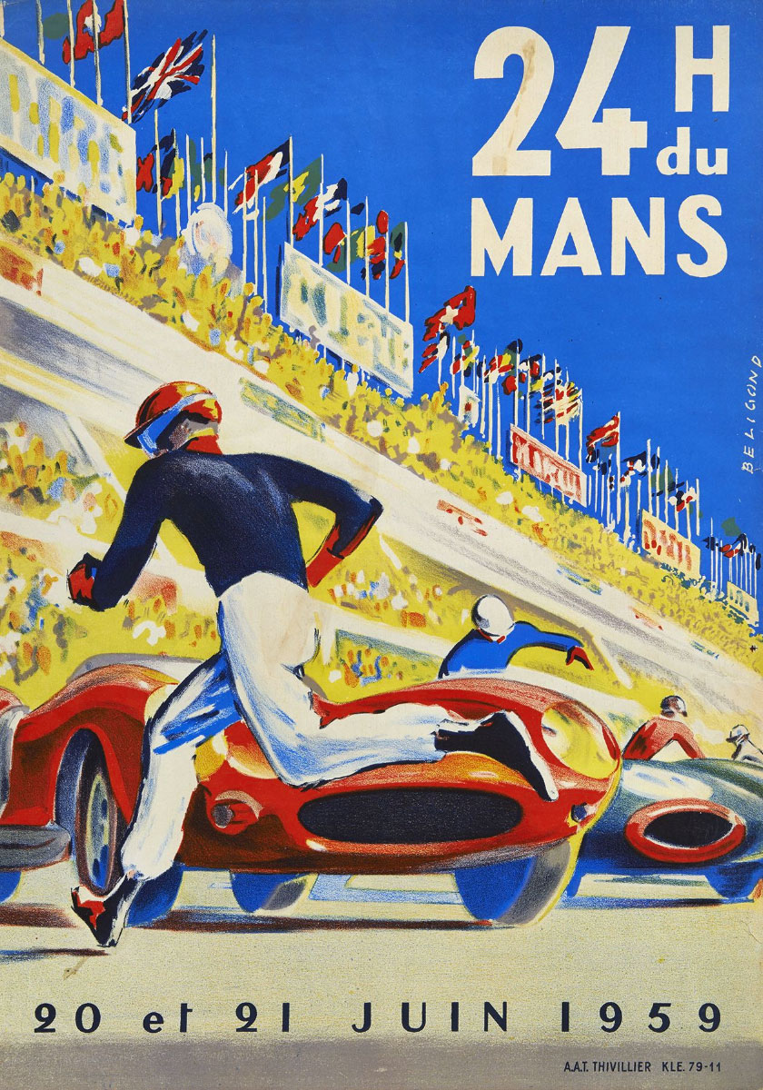 24 Ore Le Mans poster 1959