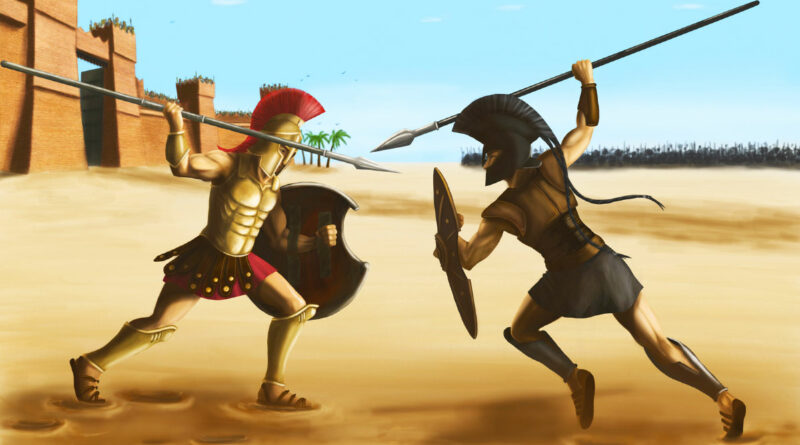 Duello tra Ettore e Achille - Hector Achilles Duel