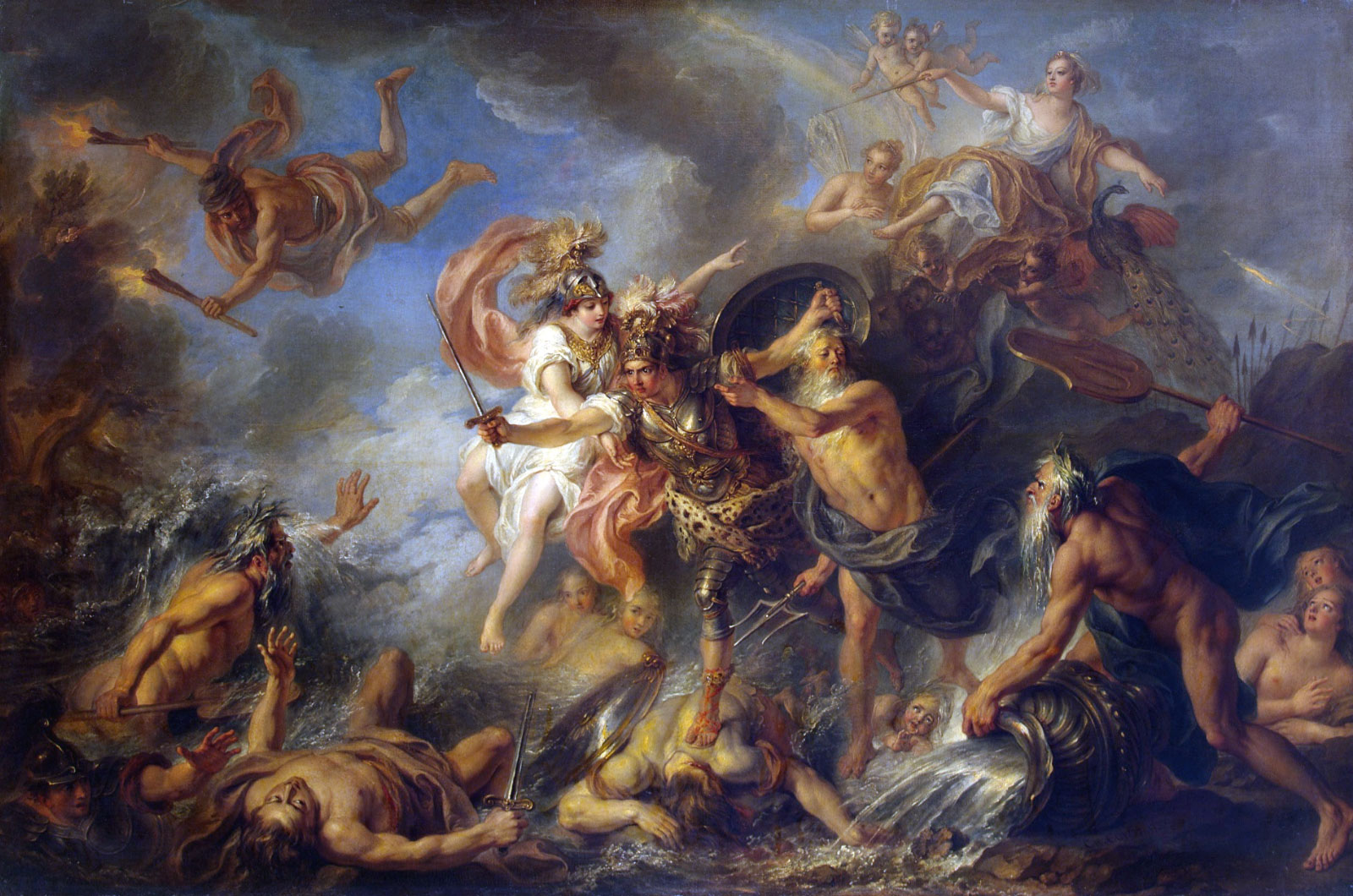 La furia di Achille, quadro di Coypel