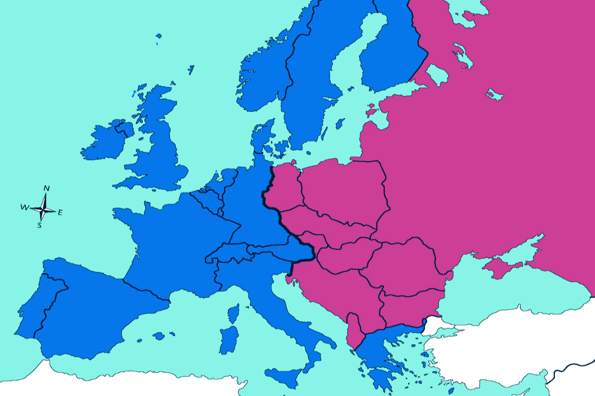 Cortina di ferro - Iron Curtain - Map