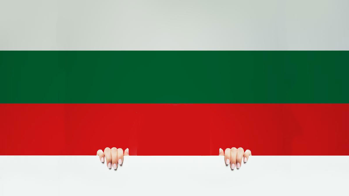 La bandiera della Bulgaria