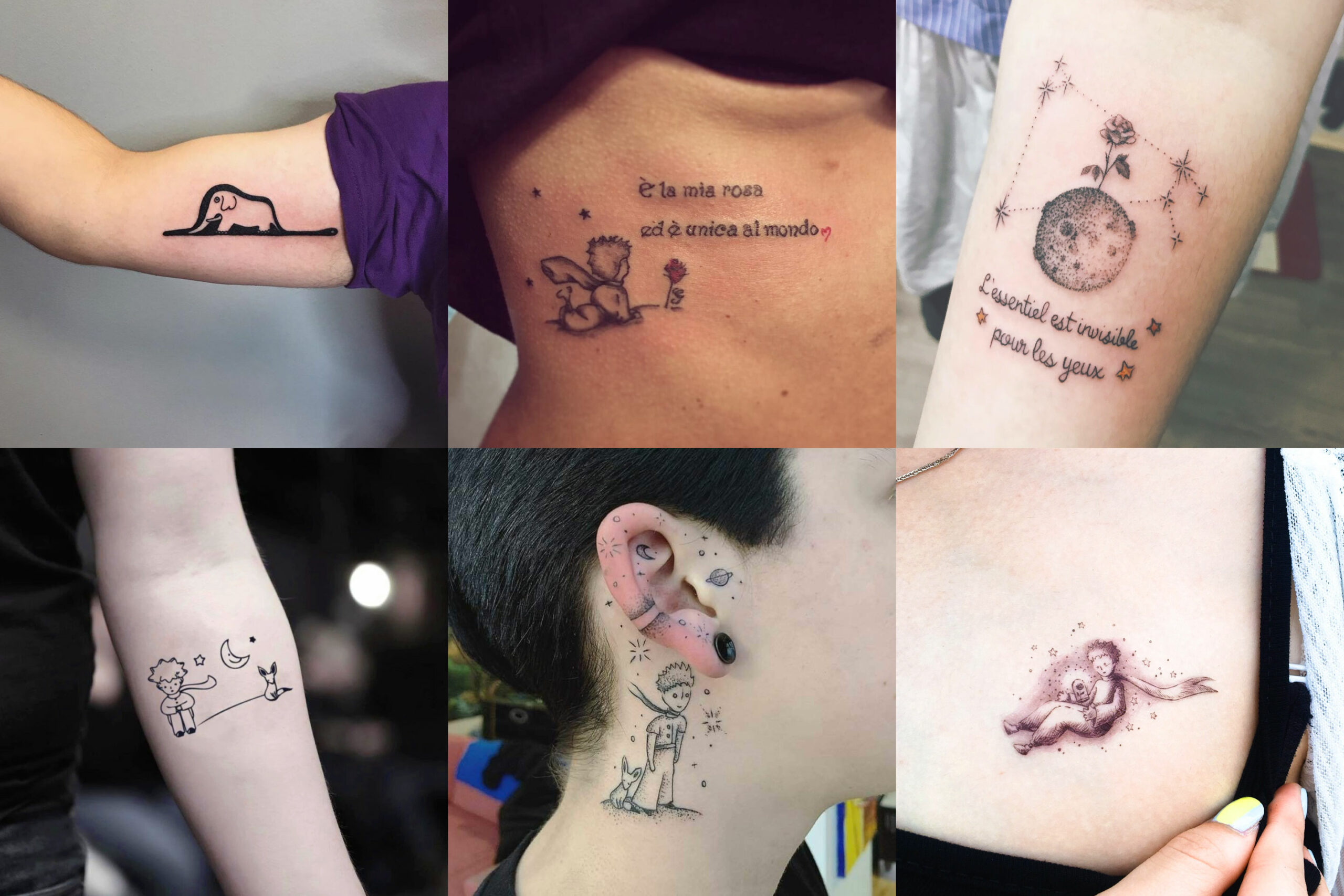 il piccolo principe tatuaggi - little prince tattoos - petit prince tatouages