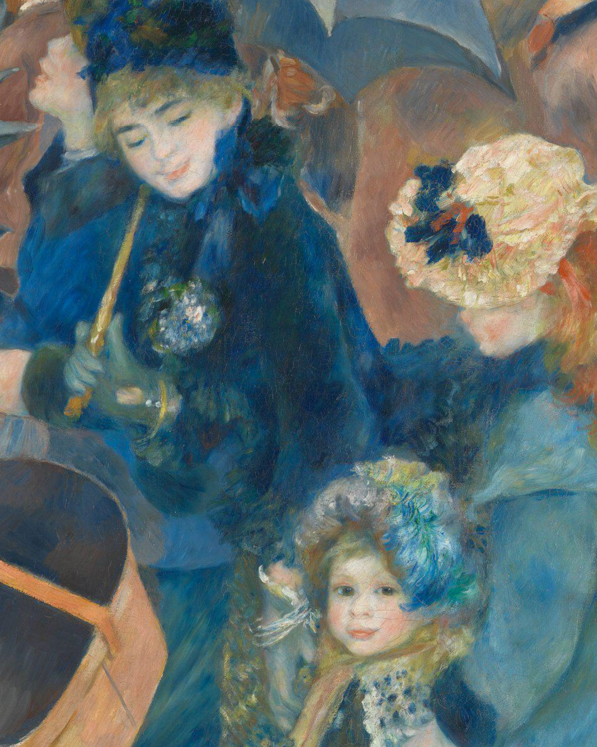 ombrelli Renoir - dettaglio mamma e bambine