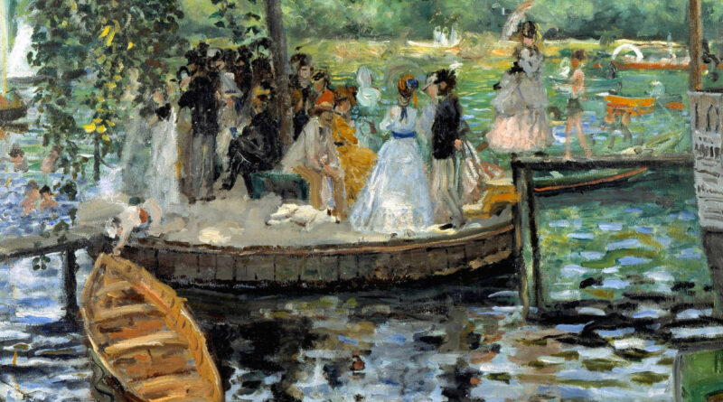 La Grenouillère - Renoir - dettaglio del quadro