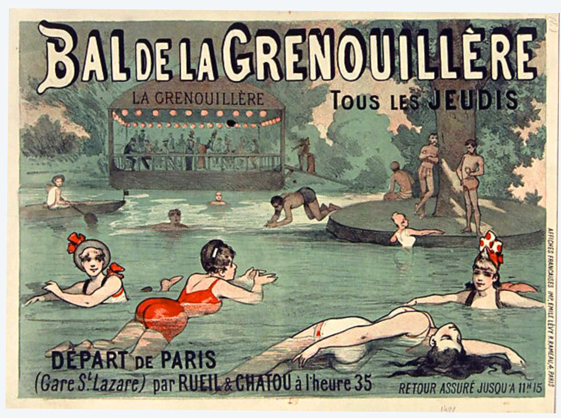 La Grenouillère - pubblicità dell'epoca