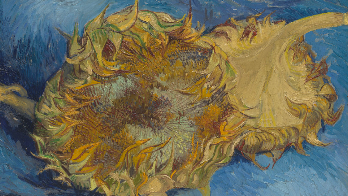 Due girasoli - van Gogh - dettaglio