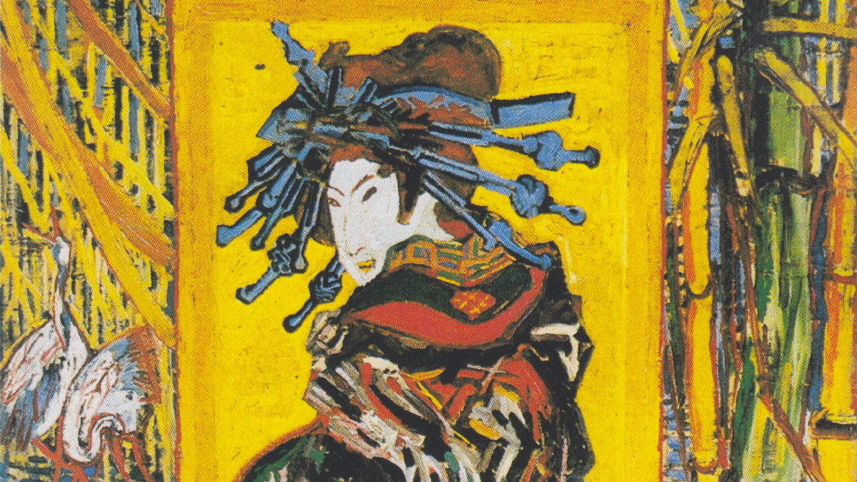 Giapponeseria Oiran - van Gogh - dettaglio