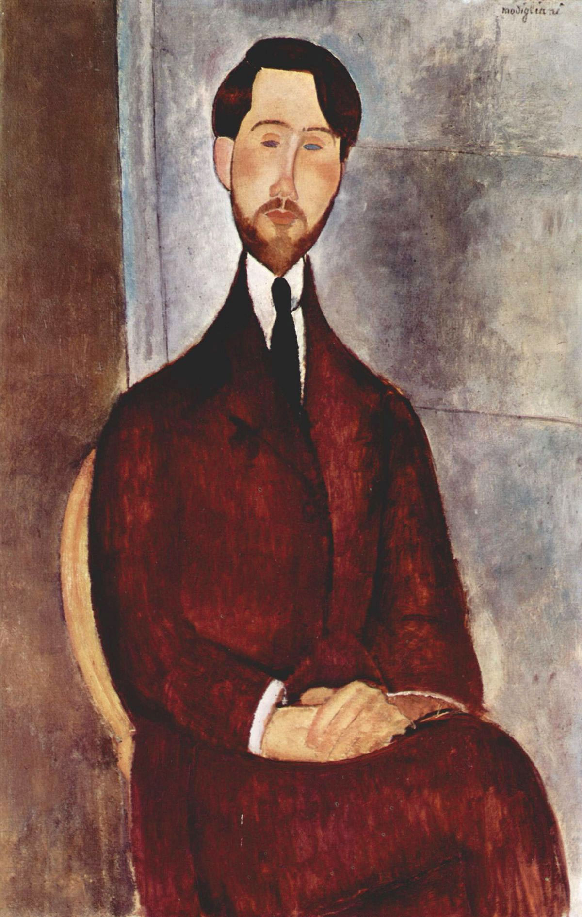 Léopold Zborowski ritratto da Modigliani (1919)