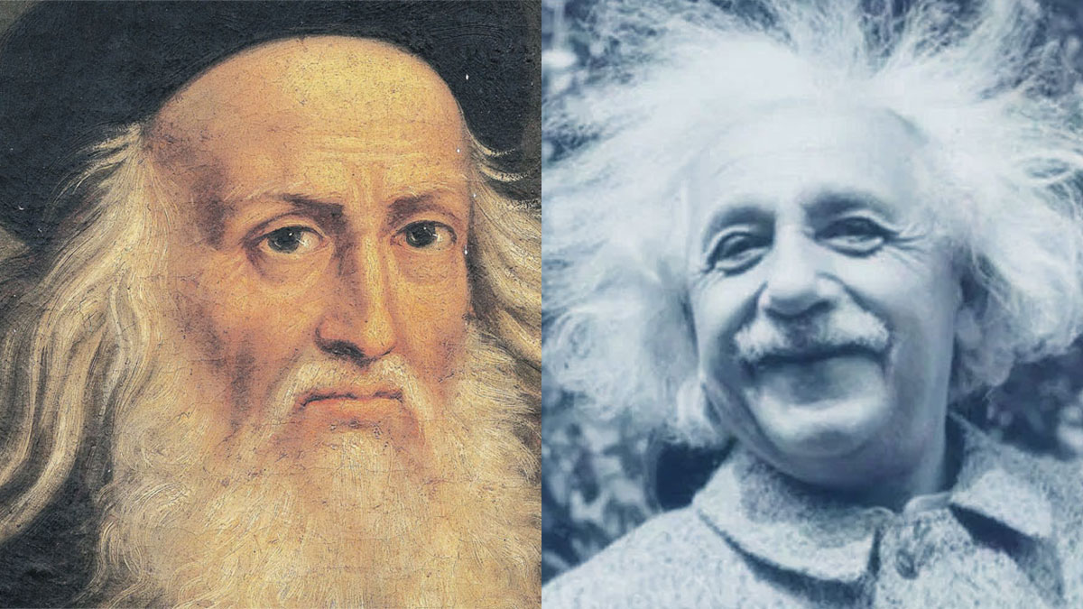 Leonardo da Vinci e Albert Einstein