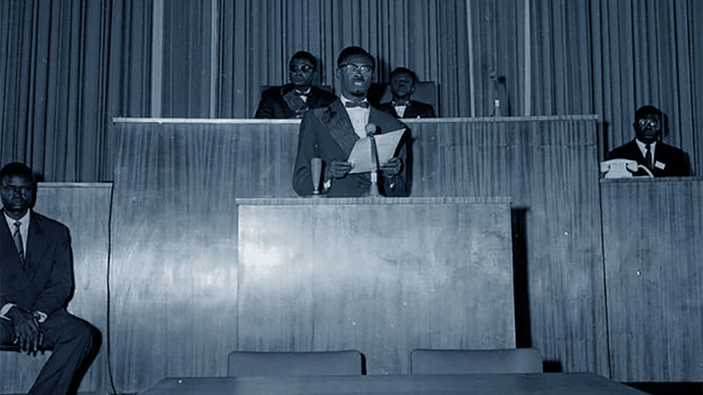 Patrice Lumumba pronuncia il suo celebre discorso