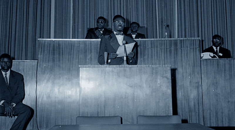 Patrice Lumumba pronuncia il suo celebre discorso