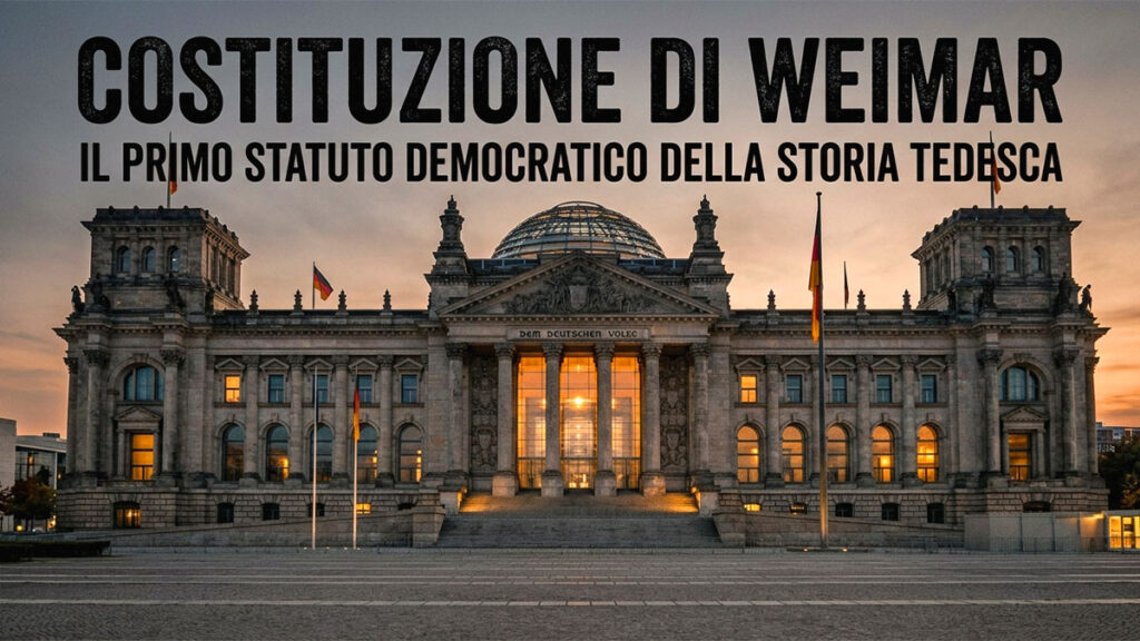 Costituzione di Weimar, il primo statuto democratico della storia tedesca