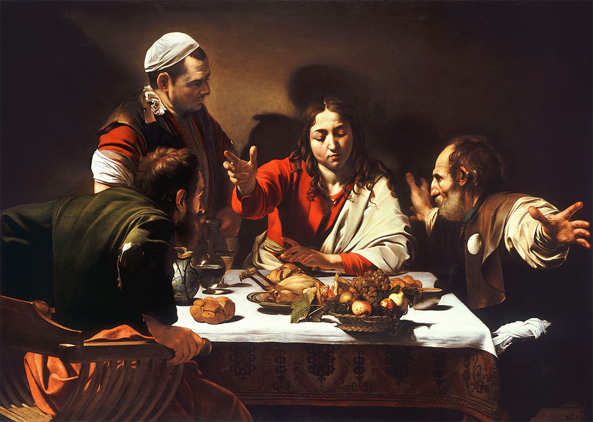 Cena ad Emmaus - Caravaggio - 1601 - Londra